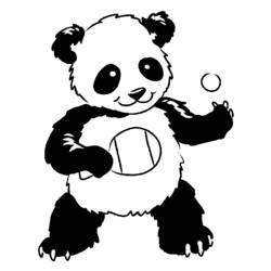 Página para colorir: Panda (animais) #12528 - Páginas para Colorir Imprimíveis Gratuitamente