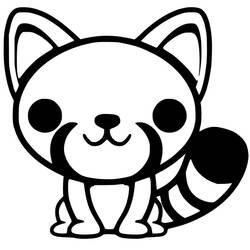 Desenho Panda Vermelho (Animais) #212073 para imprimir e colorir
