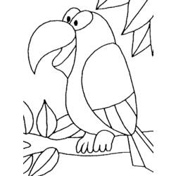 Página para colorir: Papagaio (animais) #16079 - Páginas para Colorir Imprimíveis Gratuitamente