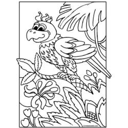 Página para colorir: Papagaio (animais) #16094 - Páginas para Colorir Imprimíveis Gratuitamente