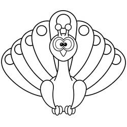 Desenho Pavão (Animais) #197602 para imprimir e colorir