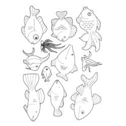 Página para colorir: Peixe (animais) #17029 - Páginas para Colorir Imprimíveis Gratuitamente