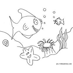 Página para colorir: Peixe (animais) #17090 - Páginas para Colorir Imprimíveis Gratuitamente