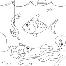 Página para colorir: Peixe (animais) #17131 - Páginas para Colorir Imprimíveis Gratuitamente