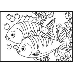 Página para colorir: Peixe (animais) #17140 - Páginas para Colorir Imprimíveis Gratuitamente