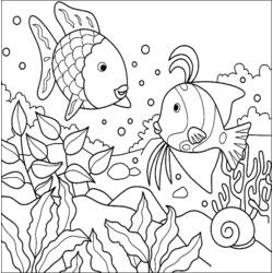 Página para colorir: Peixe (animais) #17219 - Páginas para Colorir Imprimíveis Gratuitamente