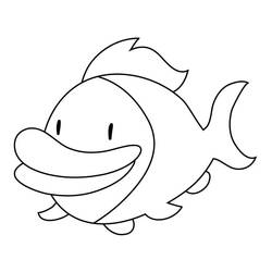Desenho Peixe (Animais) #175181 para imprimir e colorir