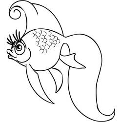 Desenho Peixe Dourado (Animais) #208306 para imprimir e colorir