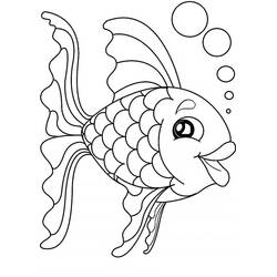 Desenho Peixe Dourado (Animais) #208331 para imprimir e colorir