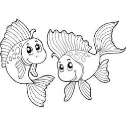 Desenho Peixe Dourado (Animais) #208333 para imprimir e colorir