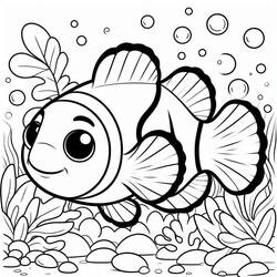 Desenho Peixe-palhaço (Animais) #218316 para imprimir e colorir