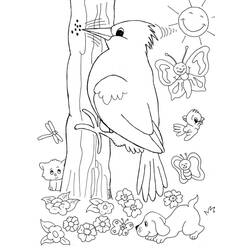 Página para colorir: pica-pau (animais) #16677 - Páginas para Colorir Imprimíveis Gratuitamente