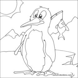 Página para colorir: Pinguim (animais) #16857 - Páginas para Colorir Imprimíveis Gratuitamente