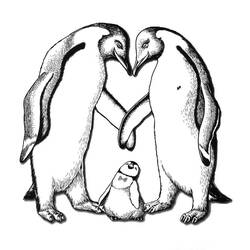 Página para colorir: Pinguim (animais) #16884 - Páginas para Colorir Imprimíveis Gratuitamente