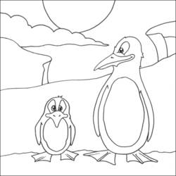 Página para colorir: Pinguim (animais) #16976 - Páginas para Colorir Imprimíveis Gratuitamente