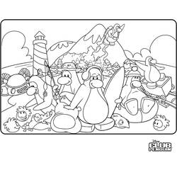 Página para colorir: Pinguim (animais) #16995 - Páginas para Colorir Imprimíveis Gratuitamente