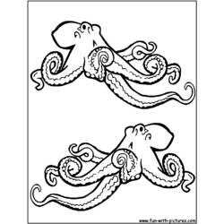 Página para colorir: Polvo (animais) #19041 - Páginas para Colorir Imprimíveis Gratuitamente