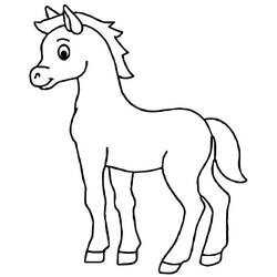 Desenho Pônei (Animais) #214227 para imprimir e colorir