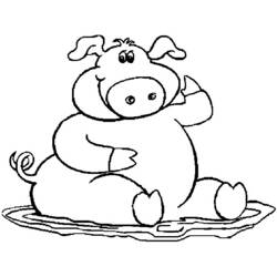 Desenho Porco (Animais) #17735 para imprimir e colorir