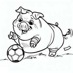 Desenho Porco (Animais) #191157 para imprimir e colorir