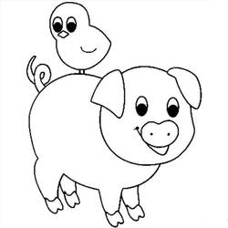 Desenho Porco (Animais) #191158 para imprimir e colorir