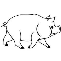 Desenho Porco (Animais) #191185 para imprimir e colorir