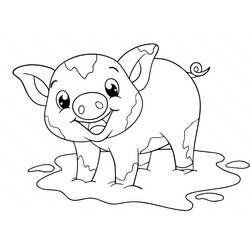 Desenho Porco (Animais) #191193 para imprimir e colorir