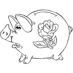 Página para colorir: Porco (animais) #3663 - Páginas para Colorir Imprimíveis Gratuitamente