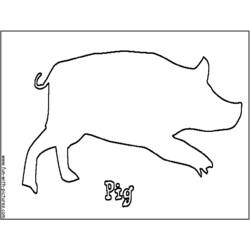 Página para colorir: Porco (animais) #3666 - Páginas para Colorir Imprimíveis Gratuitamente