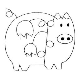 Página para colorir: Porco (animais) #3668 - Páginas para Colorir Imprimíveis Gratuitamente