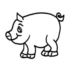 Página para colorir: Porco (animais) #3669 - Páginas para Colorir Imprimíveis Gratuitamente