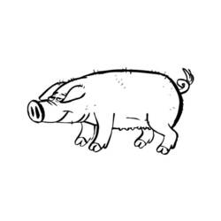Página para colorir: Porco (animais) #3693 - Páginas para Colorir Imprimíveis Gratuitamente