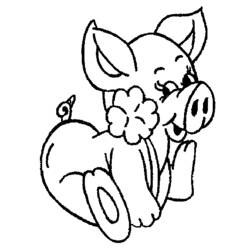 Página para colorir: Porco (animais) #3736 - Páginas para Colorir Imprimíveis Gratuitamente