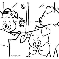 Página para colorir: Porco (animais) #3743 - Páginas para Colorir Imprimíveis Gratuitamente
