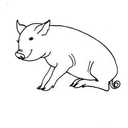 Página para colorir: Porco (animais) #3744 - Páginas para Colorir Imprimíveis Gratuitamente