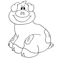 Página para colorir: Porco (animais) #3767 - Páginas para Colorir Imprimíveis Gratuitamente