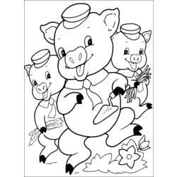 Página para colorir: Porco (animais) #3782 - Páginas para Colorir Imprimíveis Gratuitamente