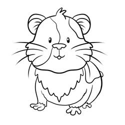 Página para colorir: Porquinho-da-índia (Animais) #211118 - Páginas para Colorir Imprimíveis Gratuitamente