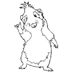 Página para colorir: Porquinho-da-índia (Animais) #211124 - Páginas para Colorir Imprimíveis Gratuitamente
