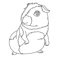 Página para colorir: Porquinho-da-índia (Animais) #211138 - Páginas para Colorir Imprimíveis Gratuitamente