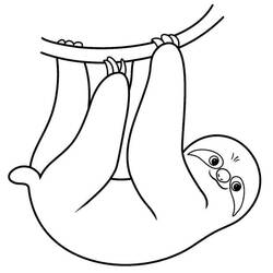 Desenho Preguiça (Animais) #210433 para imprimir e colorir