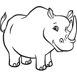 Desenho Rinoceronte (Animais) #206643 para imprimir e colorir