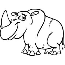 Desenho Rinoceronte (Animais) #206645 para imprimir e colorir