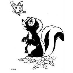 Página para colorir: Skunk (animais) #11212 - Páginas para Colorir Imprimíveis Gratuitamente