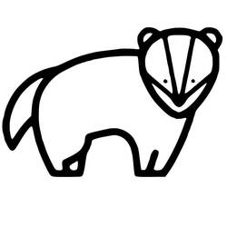 Desenho Texugo (Animais) #208831 para imprimir e colorir