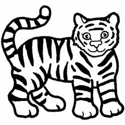 Página para colorir: Tigre (animais) #13594 - Páginas para Colorir Imprimíveis Gratuitamente