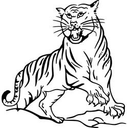 Página para colorir: Tigre (animais) #13596 - Páginas para Colorir Imprimíveis Gratuitamente
