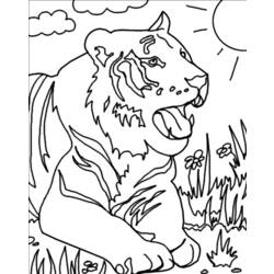 Página para colorir: Tigre (animais) #13602 - Páginas para Colorir Imprimíveis Gratuitamente