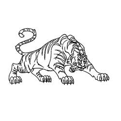 Página para colorir: Tigre (animais) #13617 - Páginas para Colorir Imprimíveis Gratuitamente