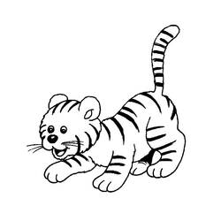 Página para colorir: Tigre (animais) #13624 - Páginas para Colorir Imprimíveis Gratuitamente